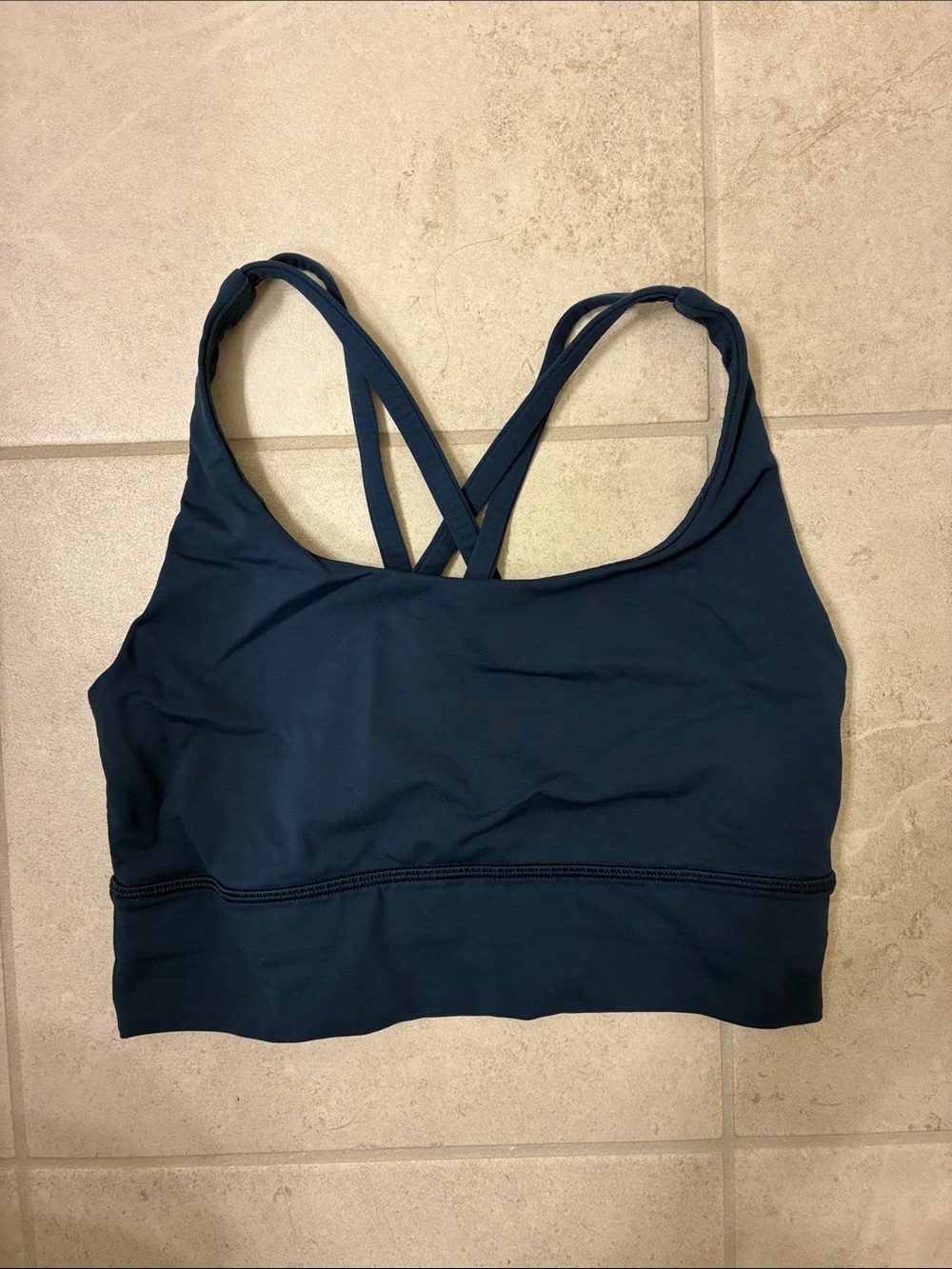 Lululemon Navy Blue Strappy Sports Bra